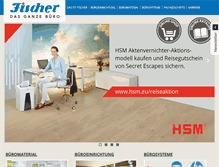 Tablet Screenshot of fischer-gmbh.com